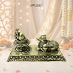 Nandi Shivlingam Brass Idol