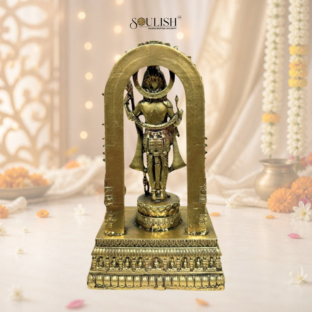 Ram Lalla Brass Idol | Handcrafted Brass Murti for Pooja & Home Temple