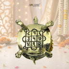 Vastu Tortoise with Ashtalakshmi Shree Yantra | Superfine Brass Prosperity Idol