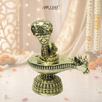 Shiva Ling with Nandi Mukh Brass Statue