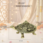 Vastu Tortoise with Ashtalakshmi Shree Yantra | Superfine Brass Prosperity Idol