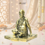 Shri Swami Samarth Brass Idol | Handcrafted Swami Samarth Murti for Home Temple