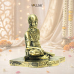 Shri Swami Samarth Brass Idol | Handcrafted Swami Samarth Murti for Home Temple