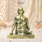Shri Swami Samarth Brass Idol | Handcrafted Swami Samarth Murti for Home Temple