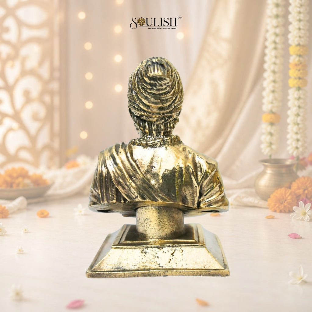 Chhatrapati Shivaji Maharaj Brass Idol | Handcrafted Brass Statue