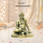 Shri Swami Samarth Brass Idol | Handcrafted Swami Samarth Murti for Home Temple
