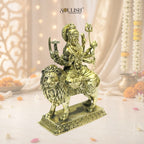 Sherawali Mata Brass Idol – Goddess Durga, Spiritual Home Décor