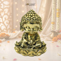 Little Buddha Meditating Brass Idol – Peaceful Spiritual Home Décor