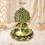 Little Buddha Meditating Brass Idol – Peaceful Spiritual Home Décor