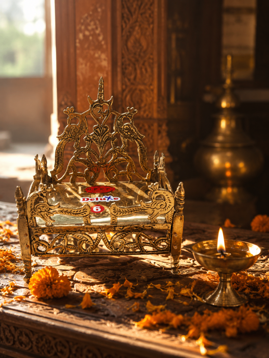 Brass Singhasan