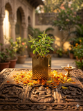 Brass Tulsi Pot Small